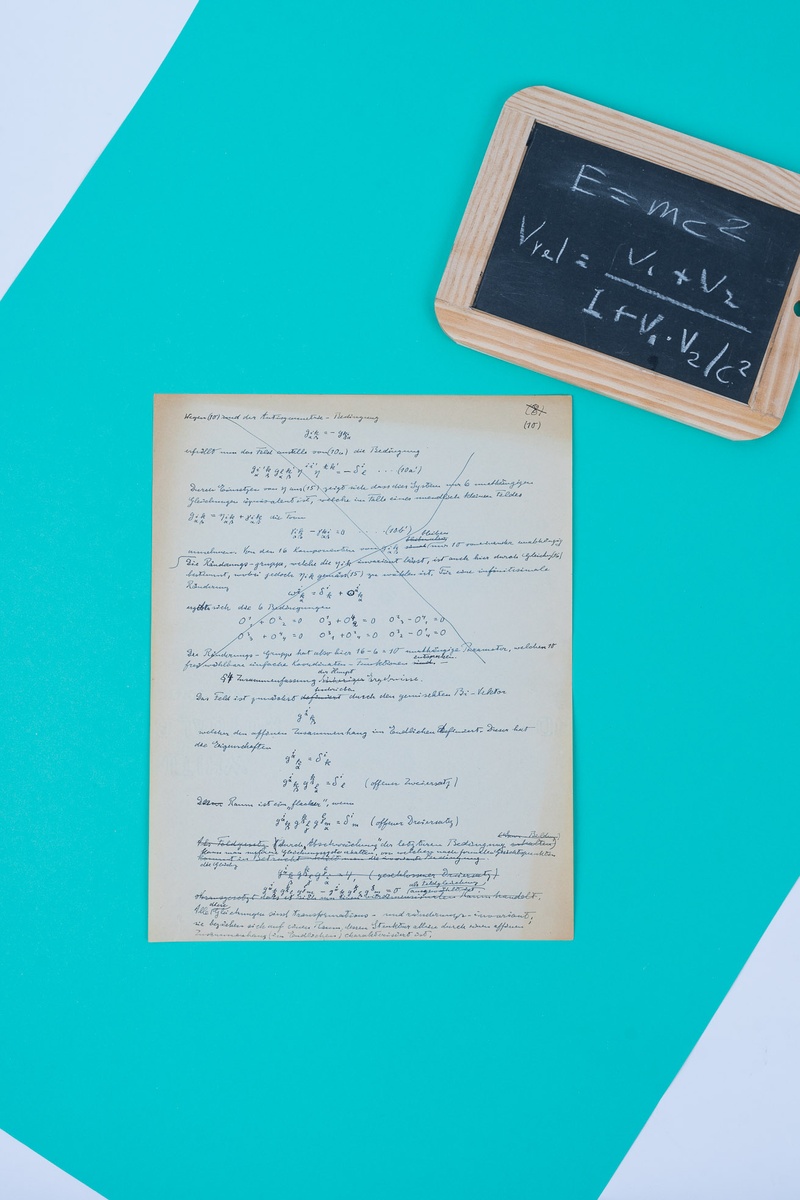 Albert Einstein Handwritten Manuscript '43