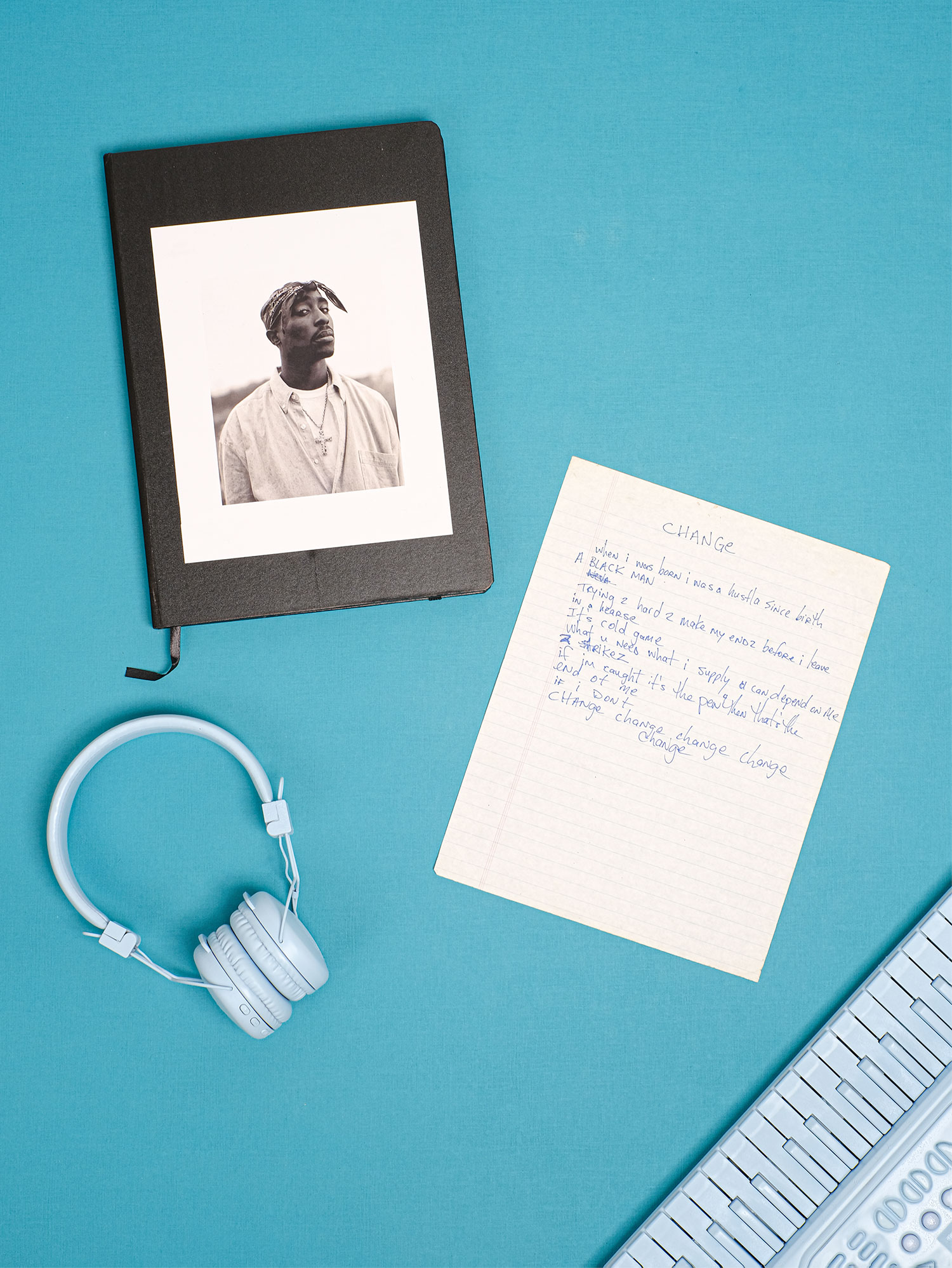 Von Tupac selbst geschriebene Song-Lyrics