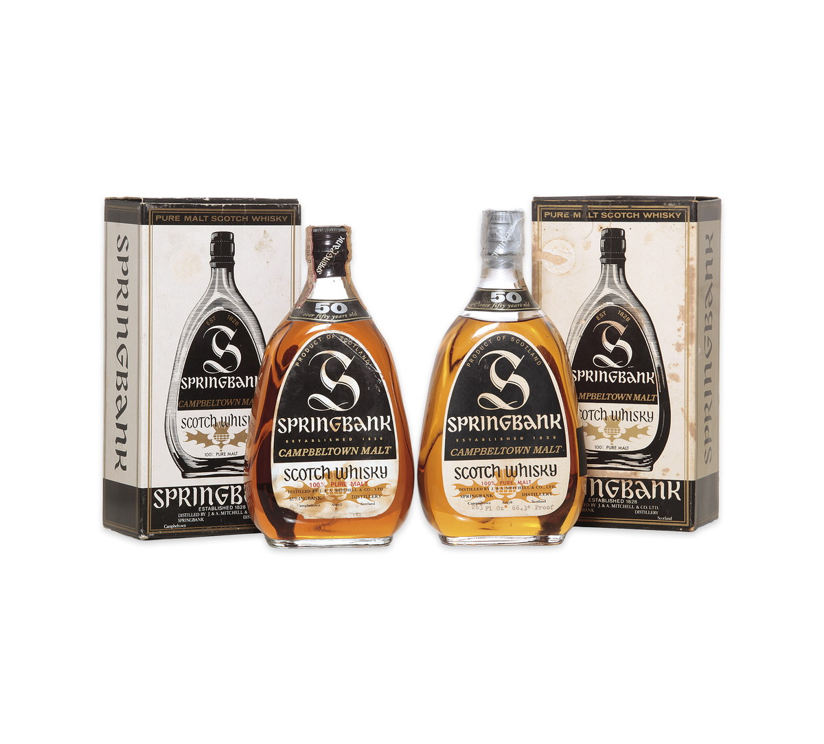 Springbank 50 Year Old 1919 first and second edition set