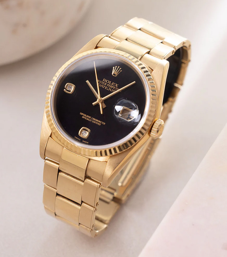 RHYM☆ Rolex Datejust Ref. 16238 Onyx: A Timeless Investment | Timeless
