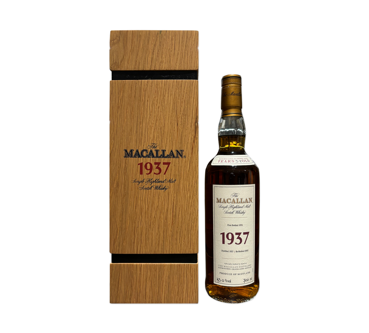 Macallan 1937 Fine & Rare 37 Years Old: A Timeless Investment
