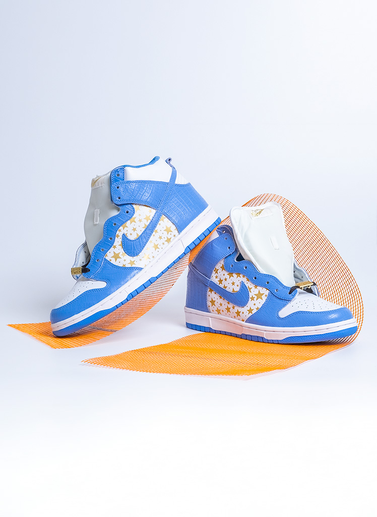 Nike SB Dunk High Supreme Blue Stars