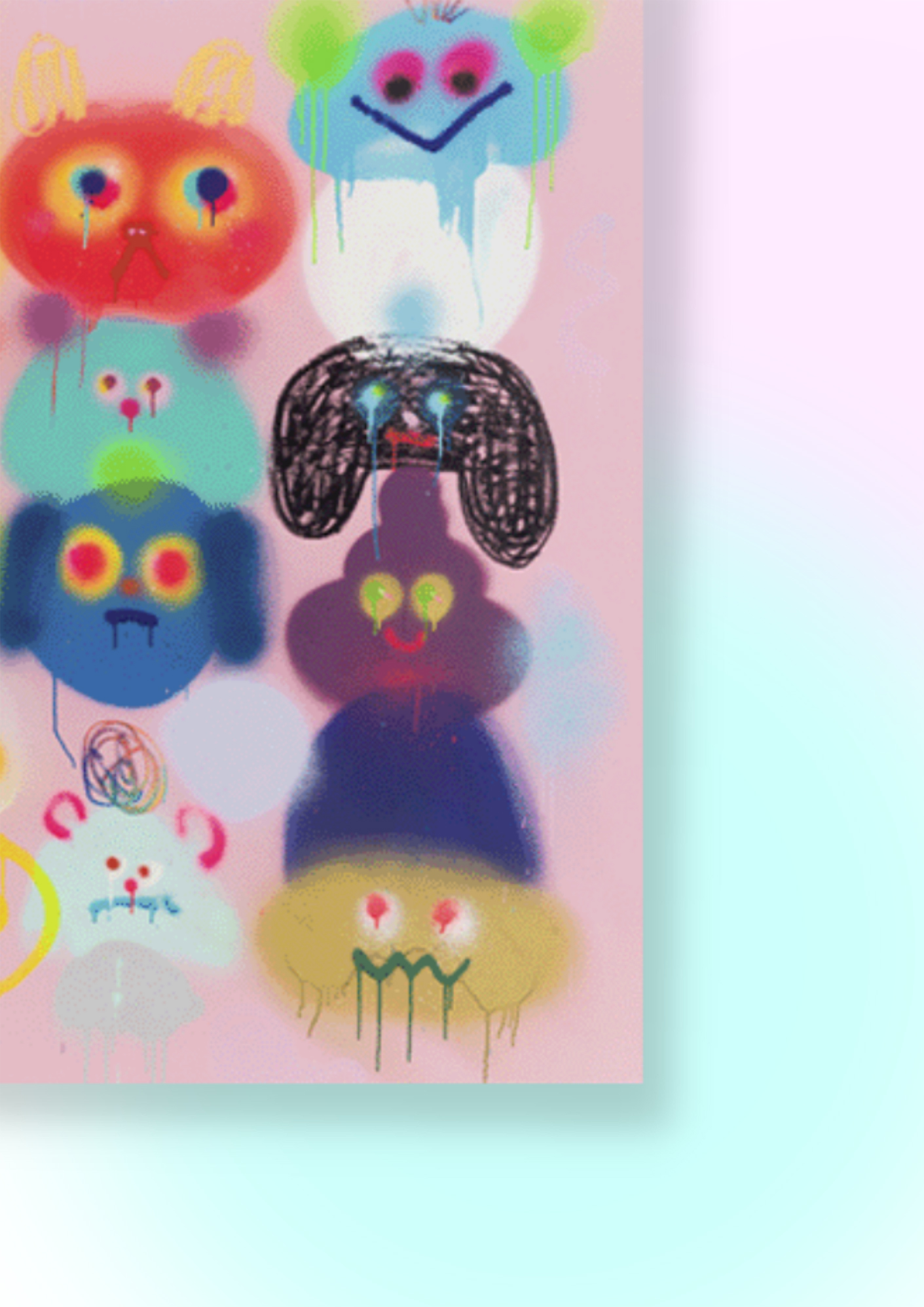 Jon Burgerman,Intervention, 2021