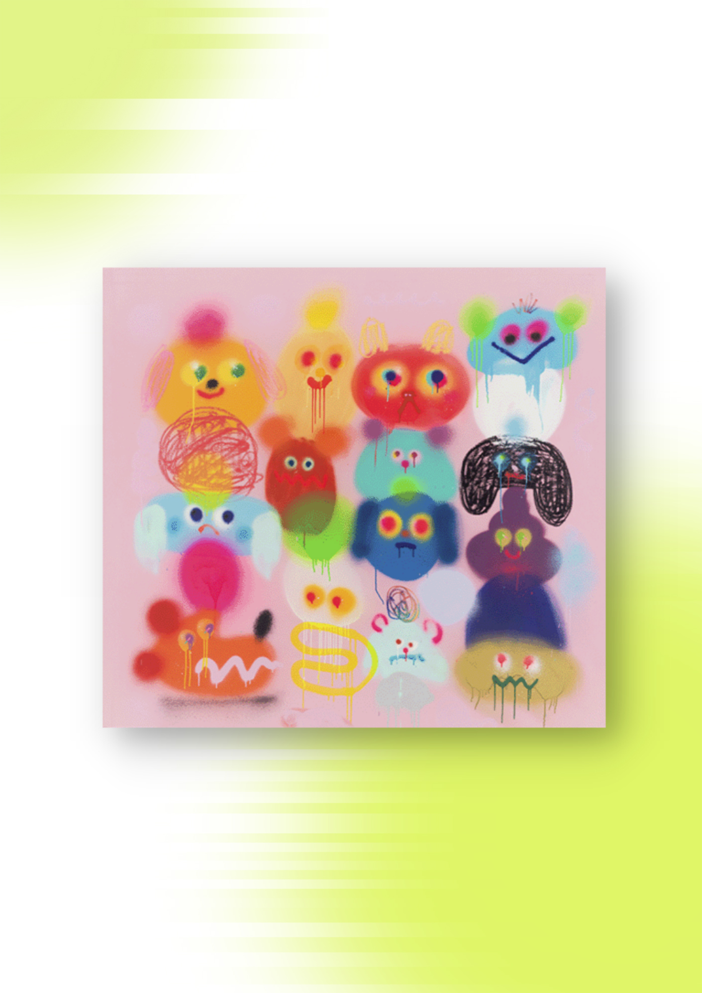 Jon Burgerman,Intervention, 2021