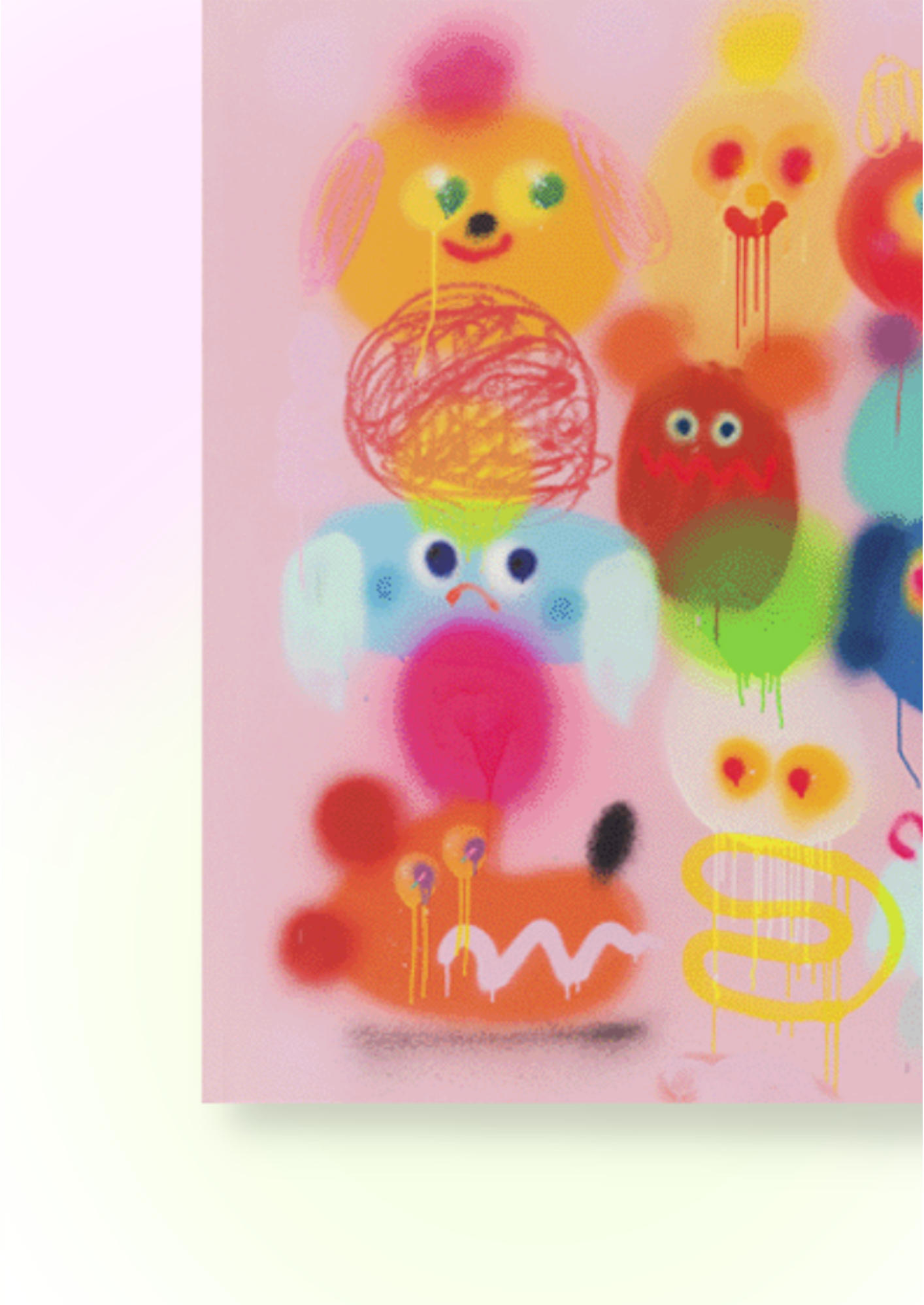 Jon Burgerman,Intervention, 2021