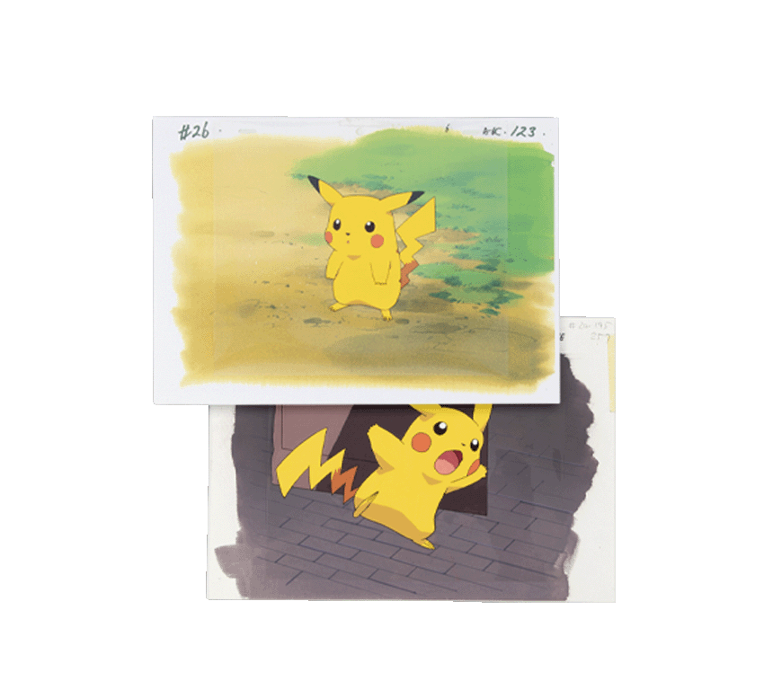Originale Pikachu Animation Cels aus Serie Image